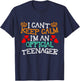 I Cant Keep Calm Im An Official Teenager Gift New Teens T-Shirt - T-Shirt | Navy