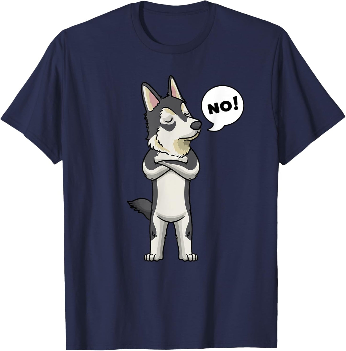 Stubborn Gerberian Shepsky Dog Men Women Girls Kids T-Shirt - T-Shirt | Navy