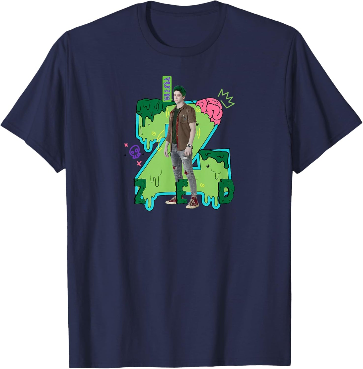 Zombies 2 - Zed Slime Z T-Shirt - T-Shirt | Navy