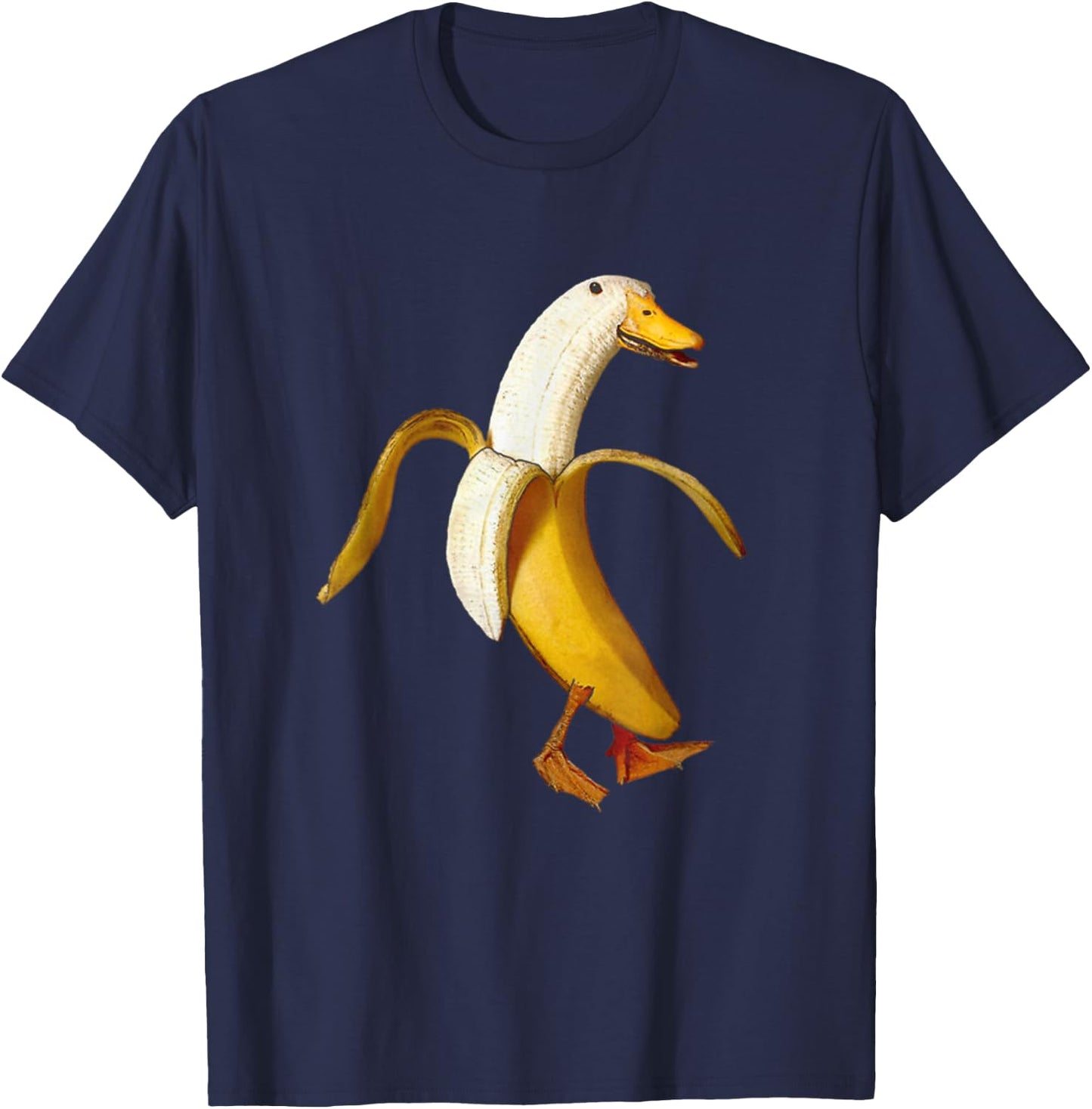 Banana Goose Duck: A Funny Animal T-Shirt - T-Shirt | Navy