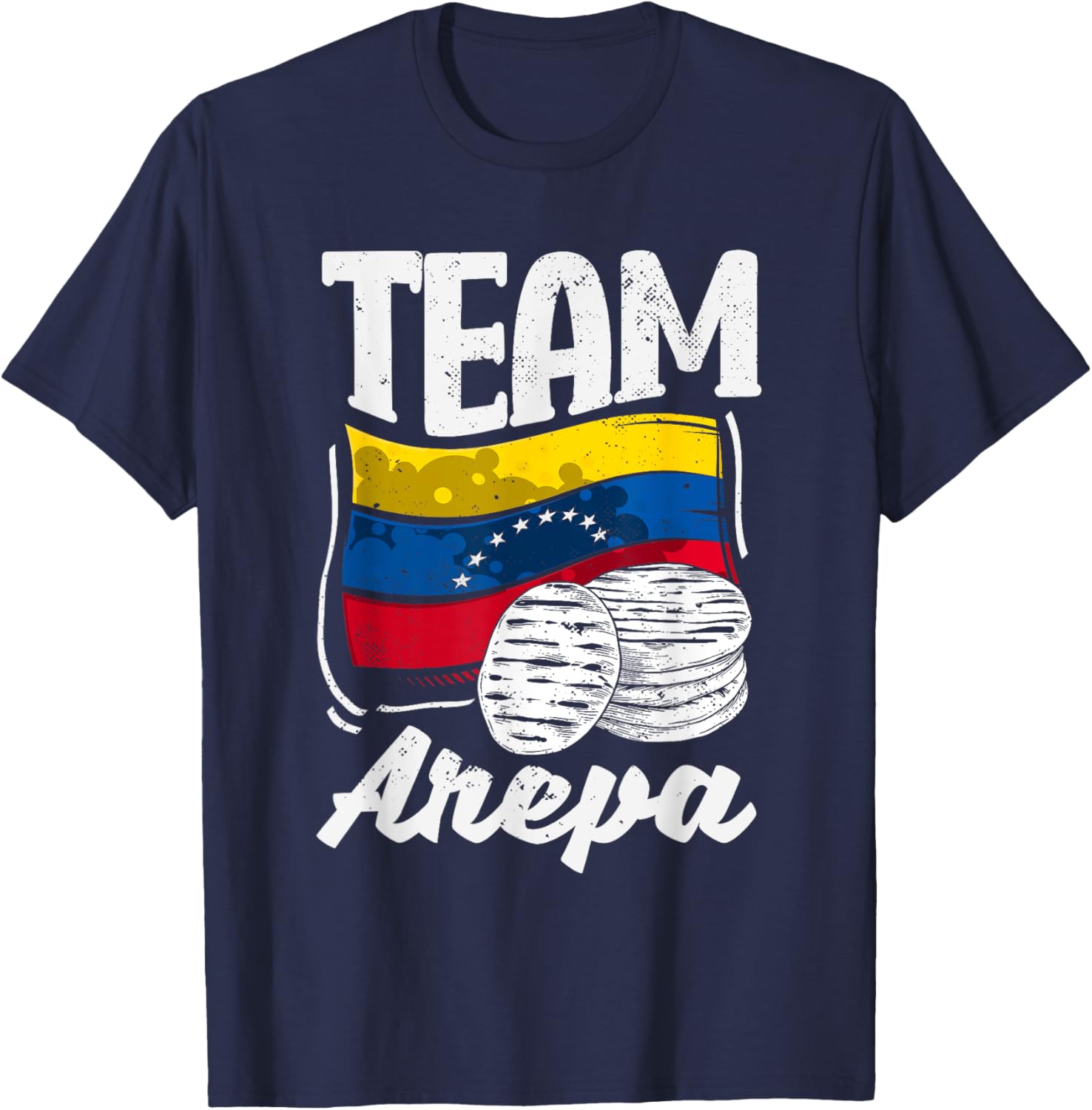 Arepa Gifts Women Colombia Venezuela Arepas Quote Funny Colombian Venezuelan Food T-Shirt - T-Shirt | Navy