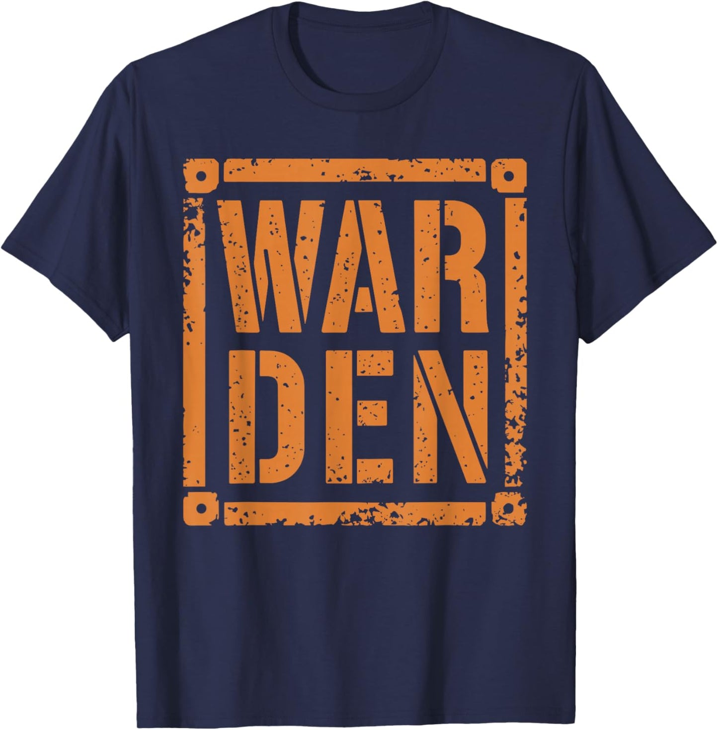 Warden Halloween Costume Unique Ideas for a Memorable Look T-Shirt - T-Shirt | Navy