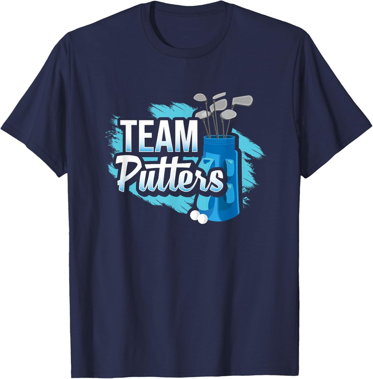 Putters Or Pearls Gender Reveal Party Baby Shower Decoration T-Shirt - T-Shirt | Navy