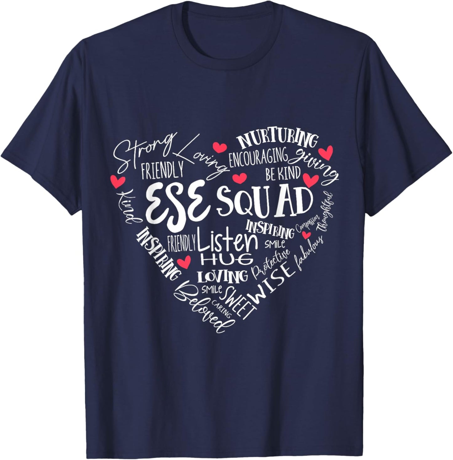 ESE Squad First Last Day Team Exceptional Student Education T-Shirt - T-Shirt | Navy