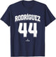 Julio Rodriguez 44 Seattle MLBPA T-Shirt - T-Shirt | Navy