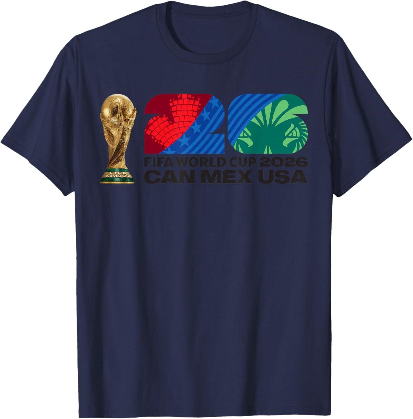 FIFA World CUP26 FIFA Host Country Trophy Color T-Shirt - T-Shirt | Navy
