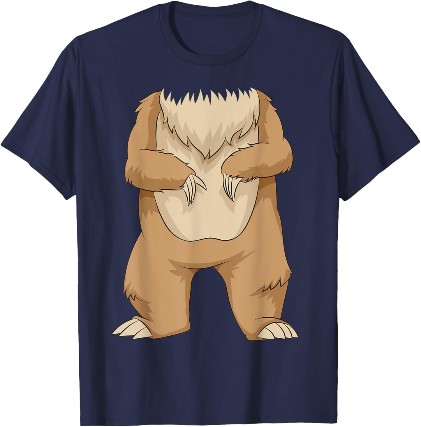 Cool Headless Bear | Funny Lazy DIY Halloween Costume Gift T-Shirt - T-Shirt | Navy