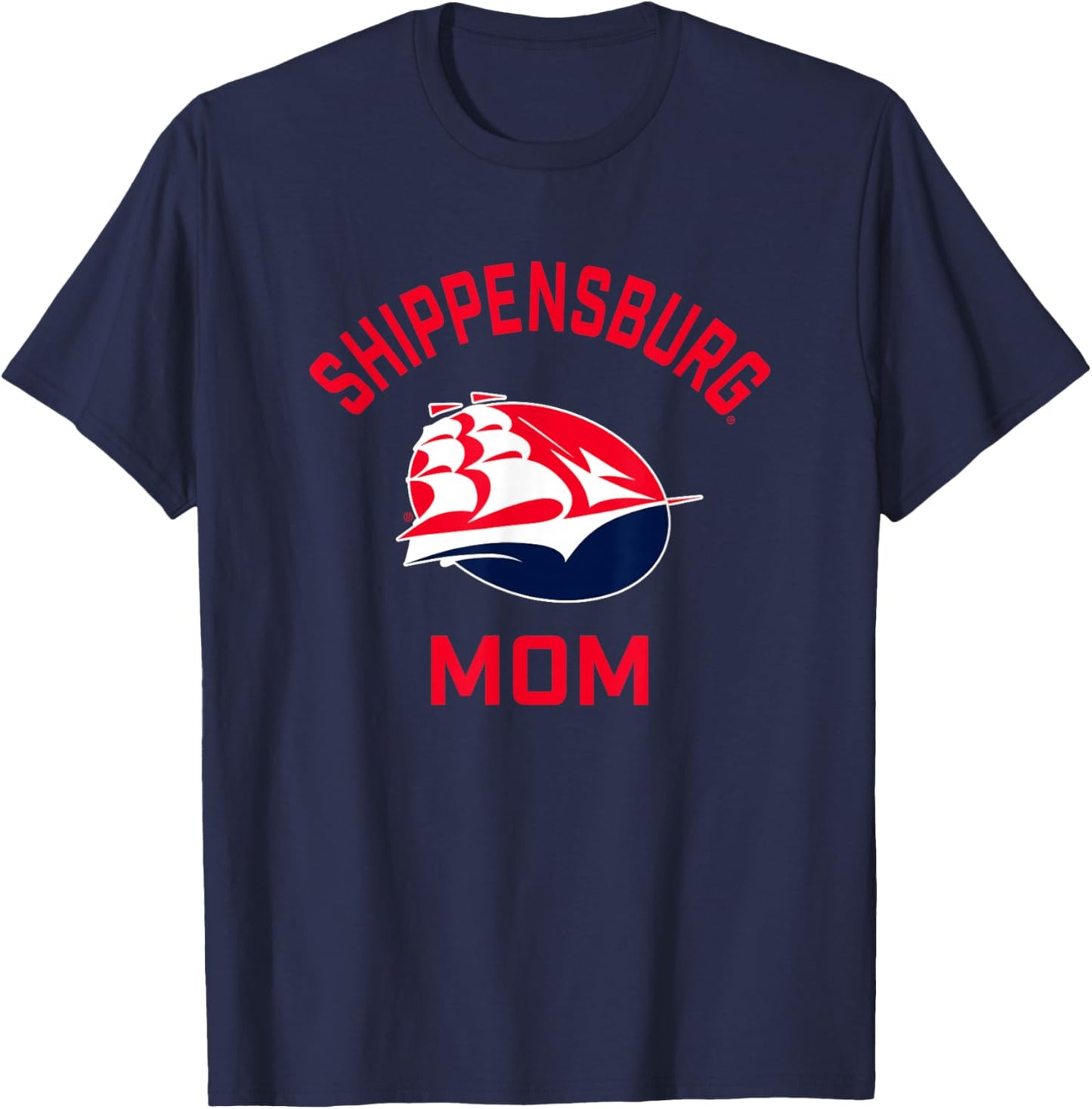 Shippensburg University Raiders Arched Mom T-Shirt - T-Shirt | Navy