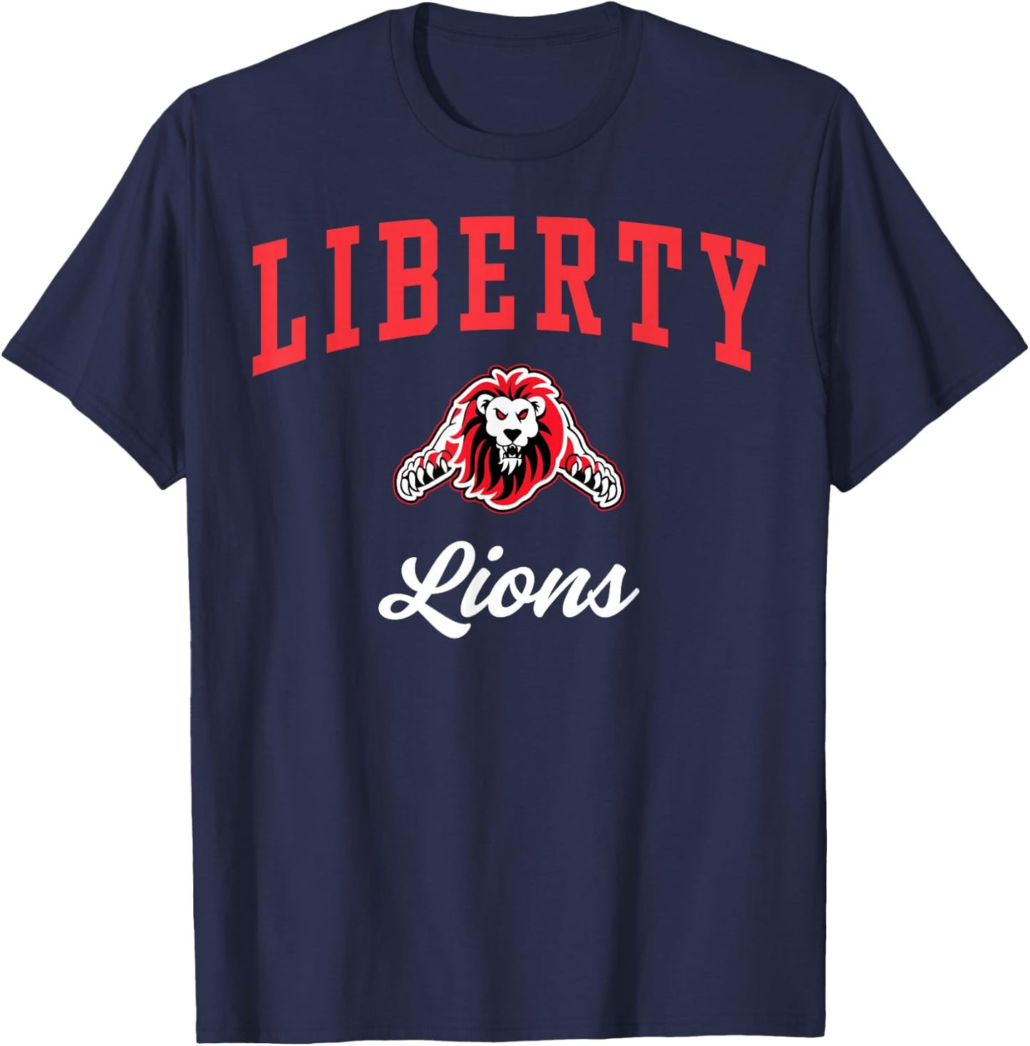 Liberty High School Lions C3 T-Shirt - T-Shirt | Navy