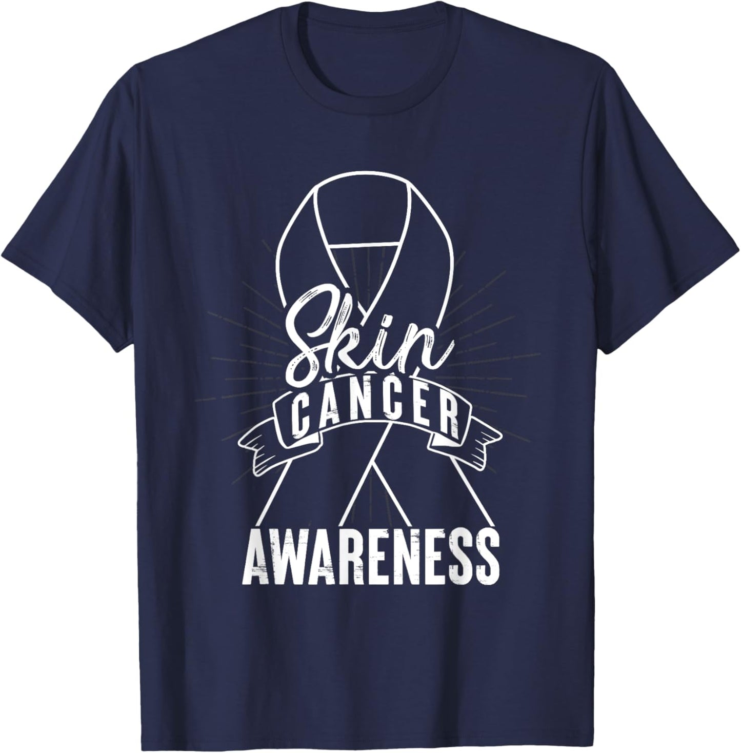 Skin Cancer Awareness T-Shirt - T-Shirt | Navy