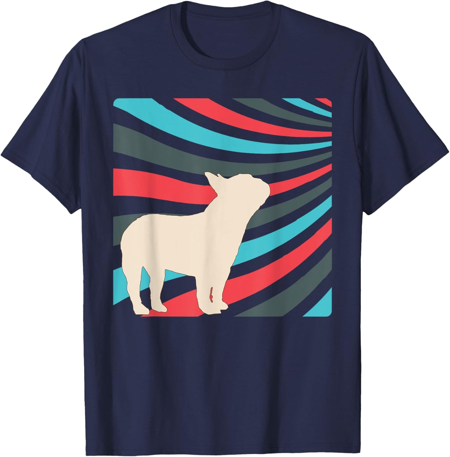 French Bulldog Frenchie Dog T-Shirt - T-Shirt | Navy