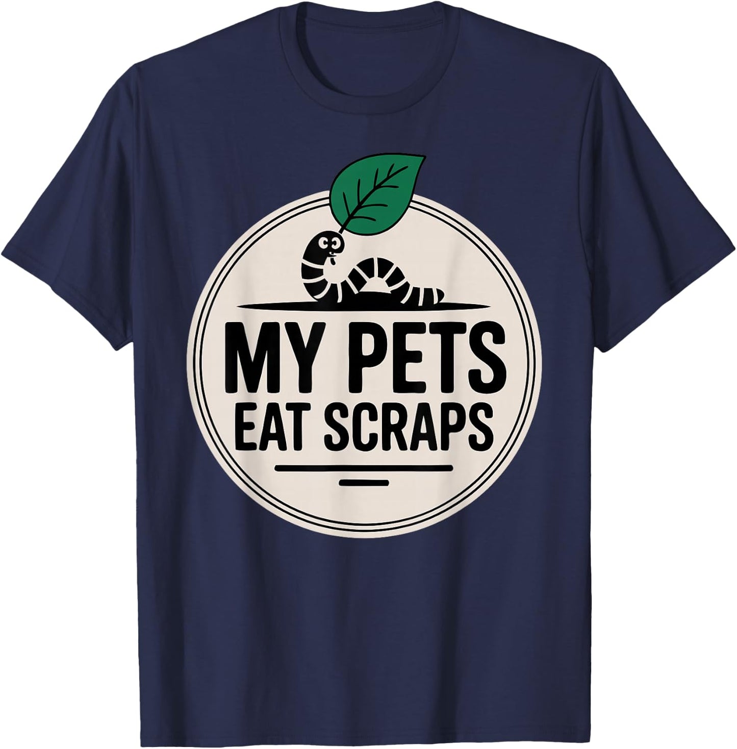 Funny Worm Composter Vermicomposting Earthworms T-Shirt - T-Shirt | Navy
