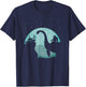 Bigfoot Riding Loch Ness Monster Sasquatch Ufo Abduction T-Shirt - T-Shirt | Navy