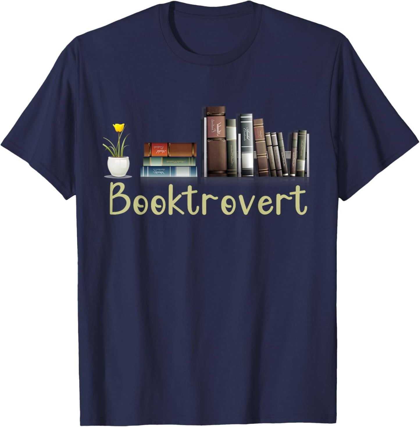 Booktrovert T-Shirt - T-Shirt | Navy
