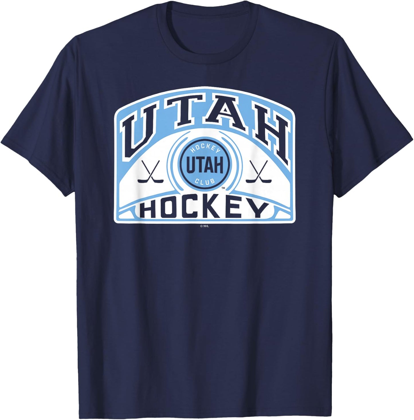 Utah Hockey Club Glide Black Officially Licensed T-Shirt - T-Shirt | Navy