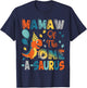 Mamaw Of The One-A-Saurus 2Nd Birthday Dinosaur Party T-Shirt - T-Shirt | Navy