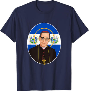 San Óscar Romero de El Salvador T-Shirt - T-Shirt | Navy