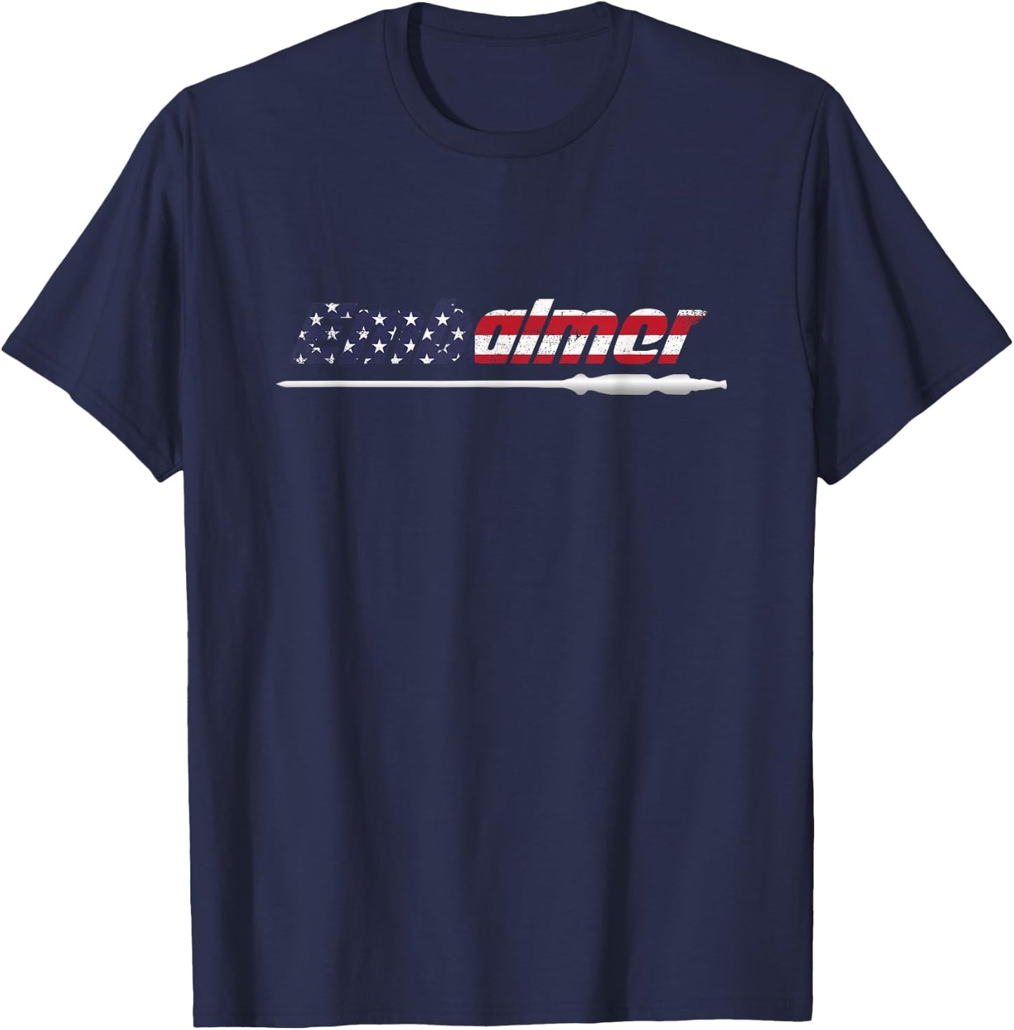 American Flag Embalmer Mortician Funeral Death Corpse Gift T-Shirt - T-Shirt | Navy