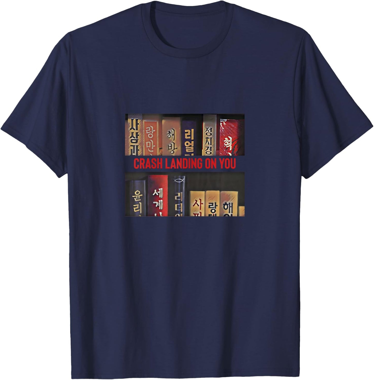 Kdrama Crash Landing On You Fan Gift T-Shirt - T-Shirt | Navy