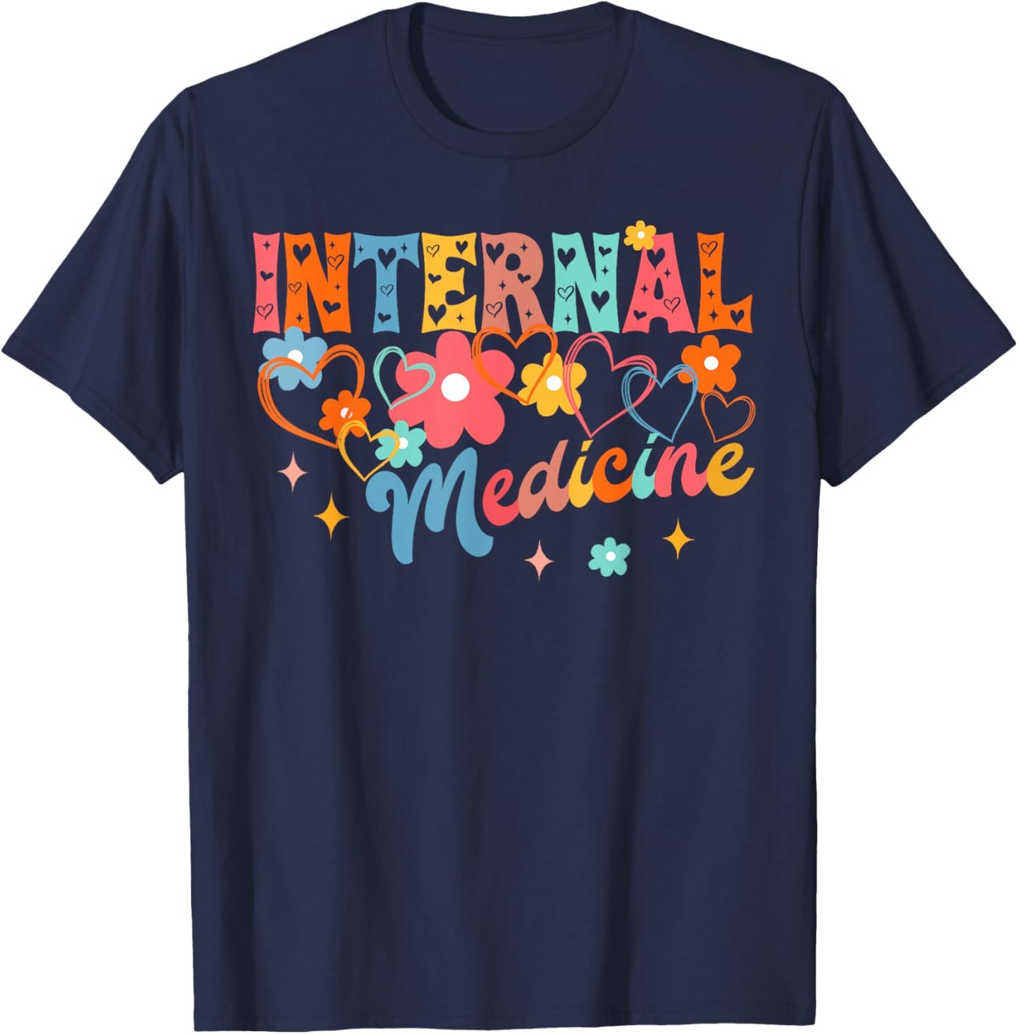 Medical Student Doctor Medicine Doctor Internal Medicine T-Shirt - T-Shirt | Navy