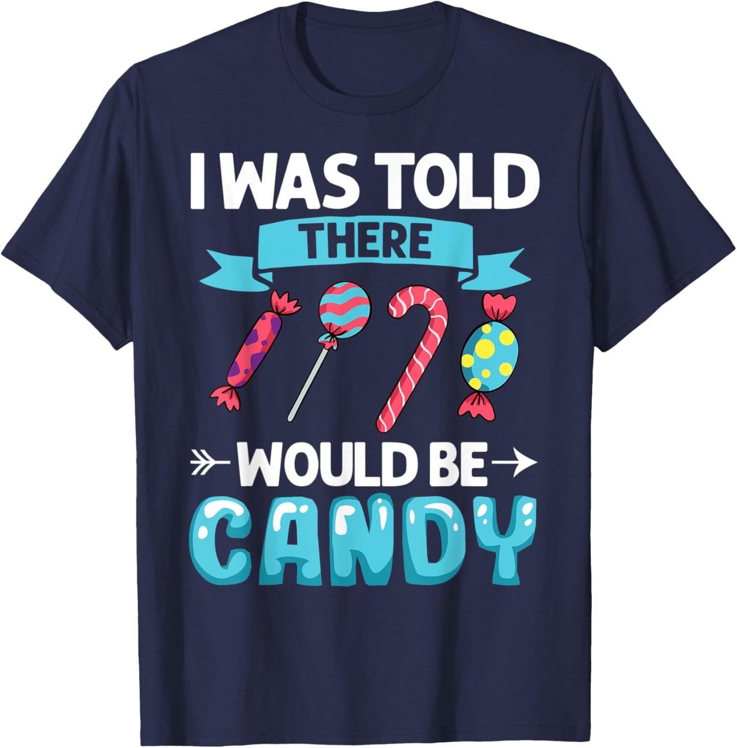 Candy Tester Sweets Halloween Lollipop T-Shirt - T-Shirt | Navy