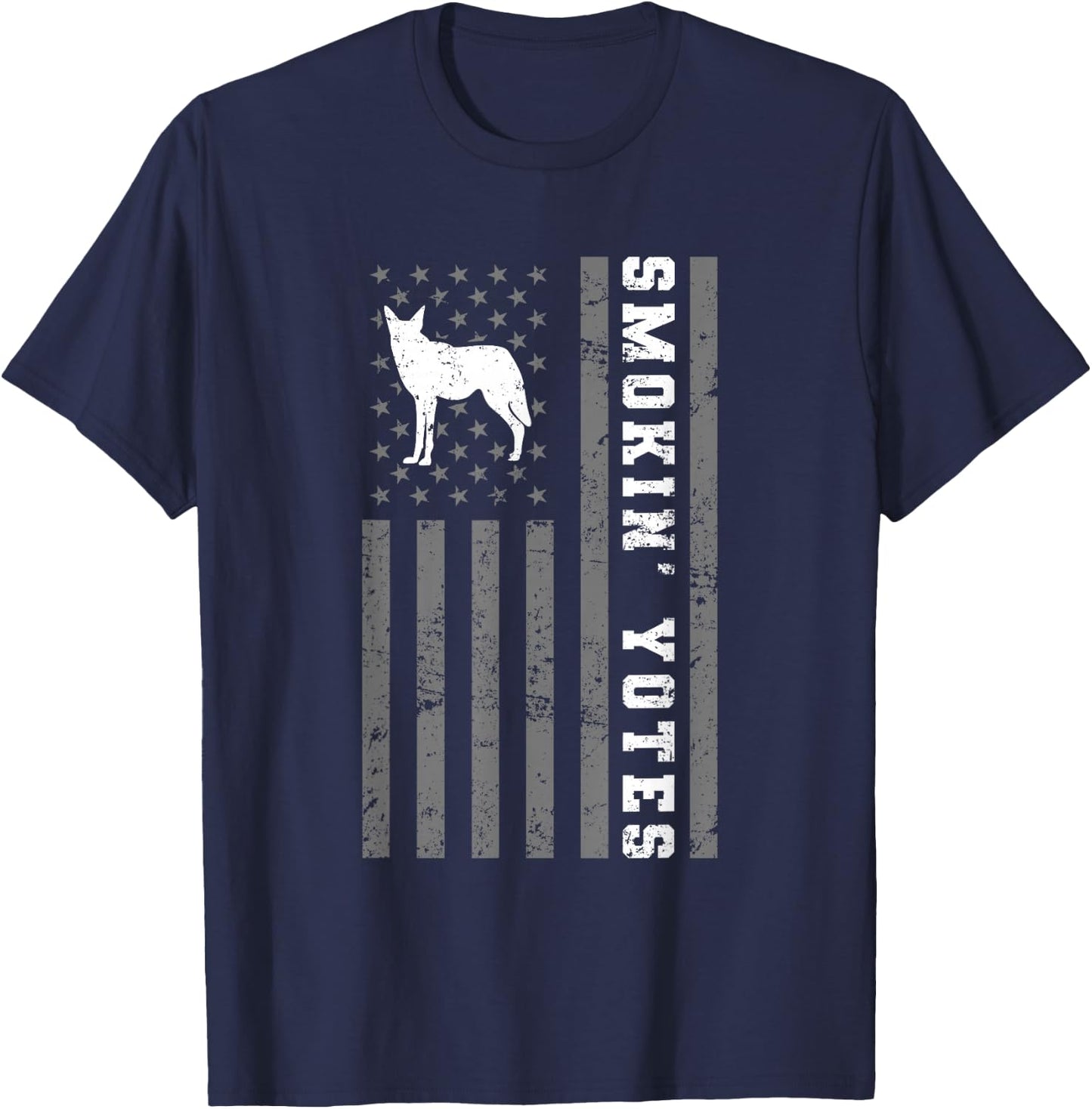 Coyote Hunting - Smokin Yotes T-Shirt - T-Shirt | Navy