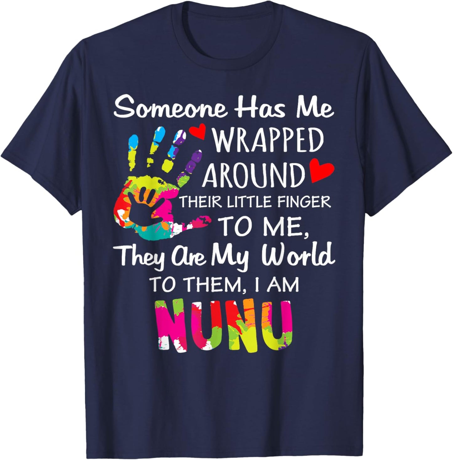 Nunu Grandma Nickname, I Love Being Nunu T-Shirt - T-Shirt | Navy