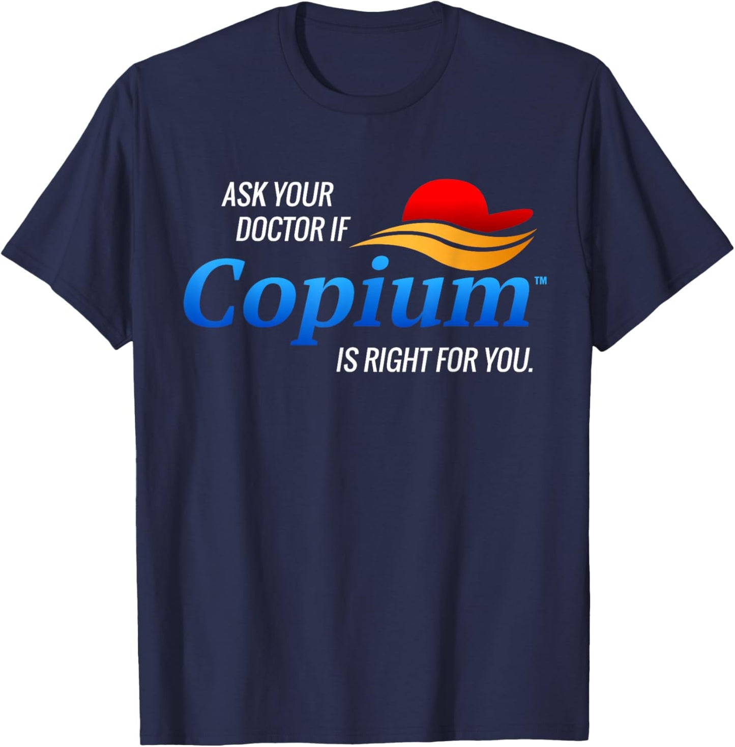 Copium - Funny Anti Trump Biden Election T-Shirt - T-Shirt | Navy