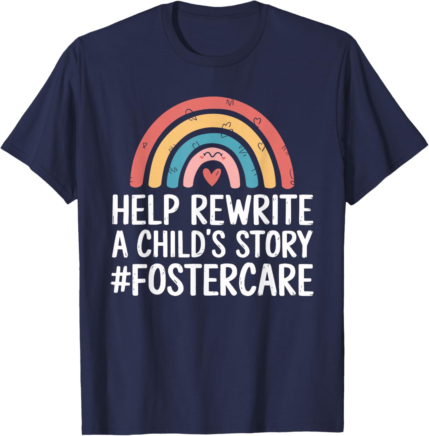 Foster Care Design for Foster Parents Foster Mom and Dad T-Shirt - T-Shirt | Navy