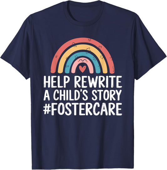 Foster Care Design for Foster Parents Foster Mom and Dad T-Shirt - T-Shirt | Navy