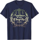 Nature Is My Church Witchcraft Herbalist Wiccan Witch Healer T-Shirt - T-Shirt | Navy