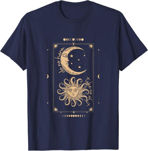 Do No Harm Take No Shit Mystical Moon Phase Tarot Witchy T-Shirt - T-Shirt | Navy