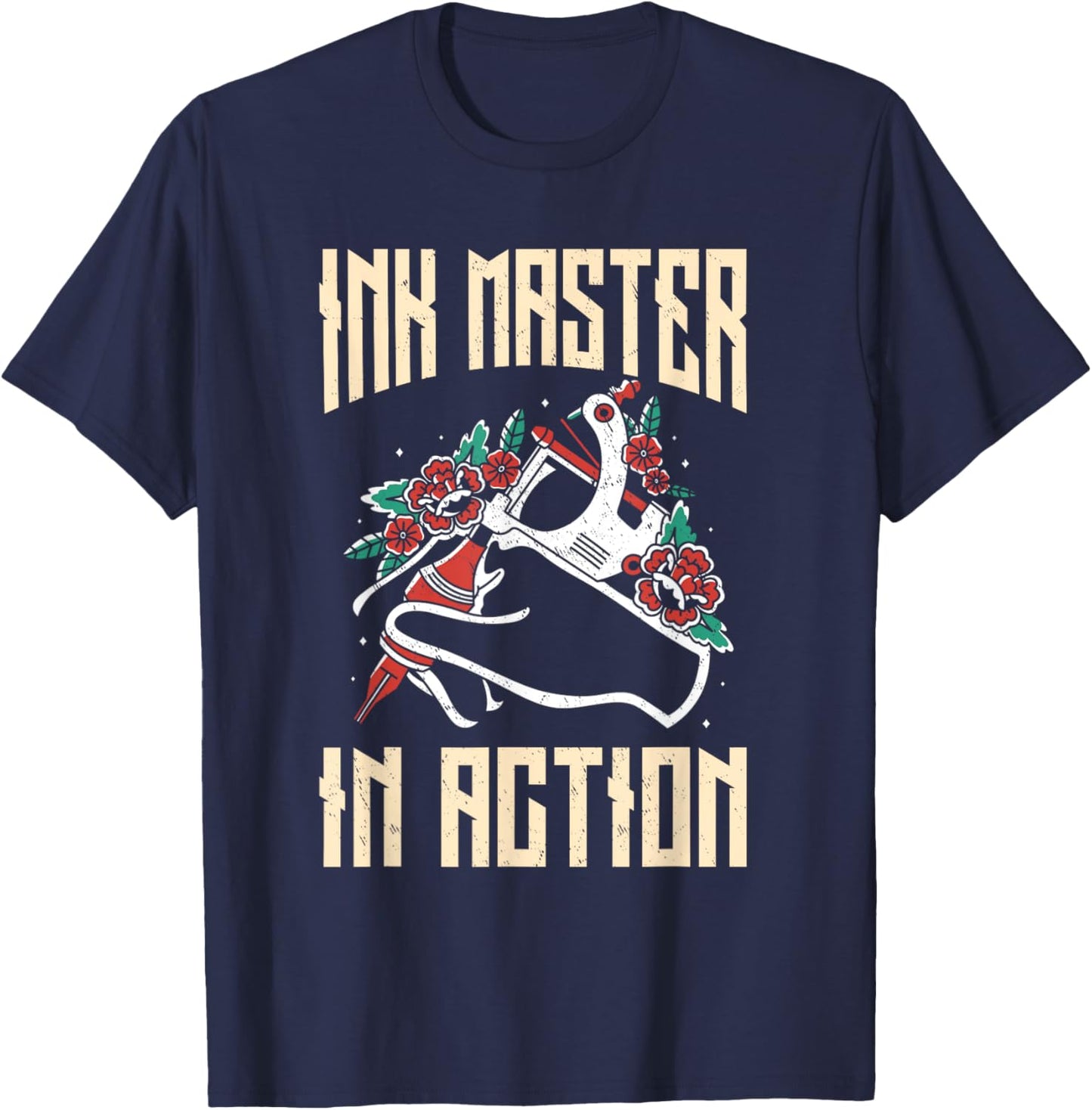 Funny Tattoo Artists Ink Master Apparel Tattoo Pen Machine T-Shirt - T-Shirt | Navy