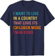 Love Its Children More Than Guns Shirt T-Shirt - T-Shirt | Navy