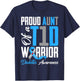 Proud Aunt of A Diabetes Warriors T1D Awareness Month T-Shirt - T-Shirt | Navy