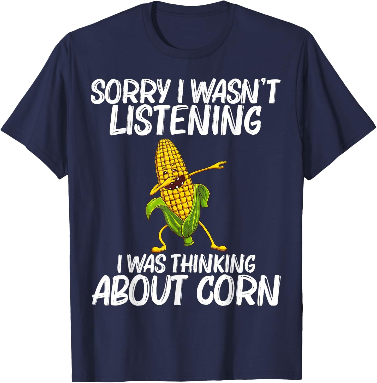 Funny Corn Gift Women Corn On The Cob Costume Farmer T-Shirt - T-Shirt | Navy
