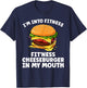 Funny Cheeseburger Women Kids Burger Hamburger Lover T-Shirt - T-Shirt | Navy
