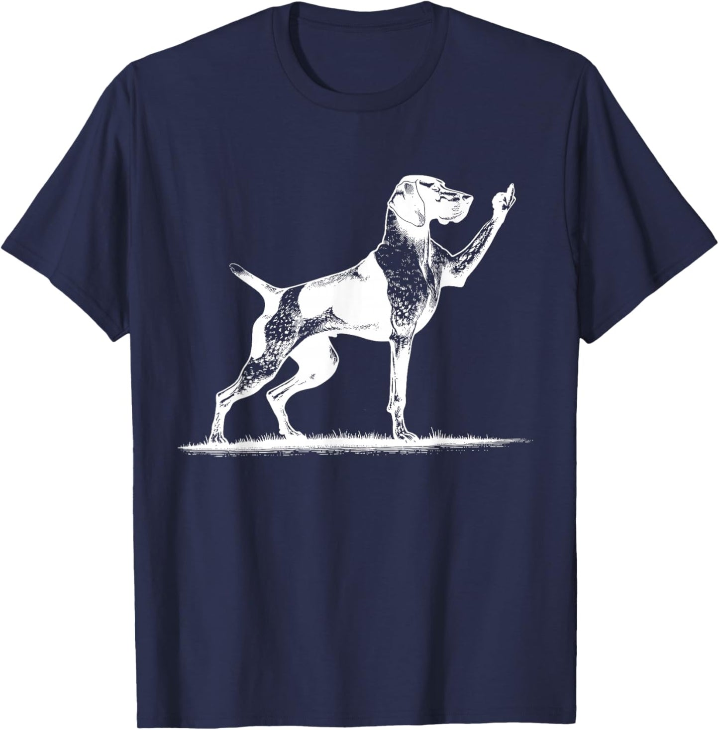 Rude Pointer Dog Asshole German Shorthaired Pointer Dog T-Shirt - T-Shirt | Navy