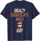 Crazy Chocolate Milk Guy T-Shirt - T-Shirt | Navy