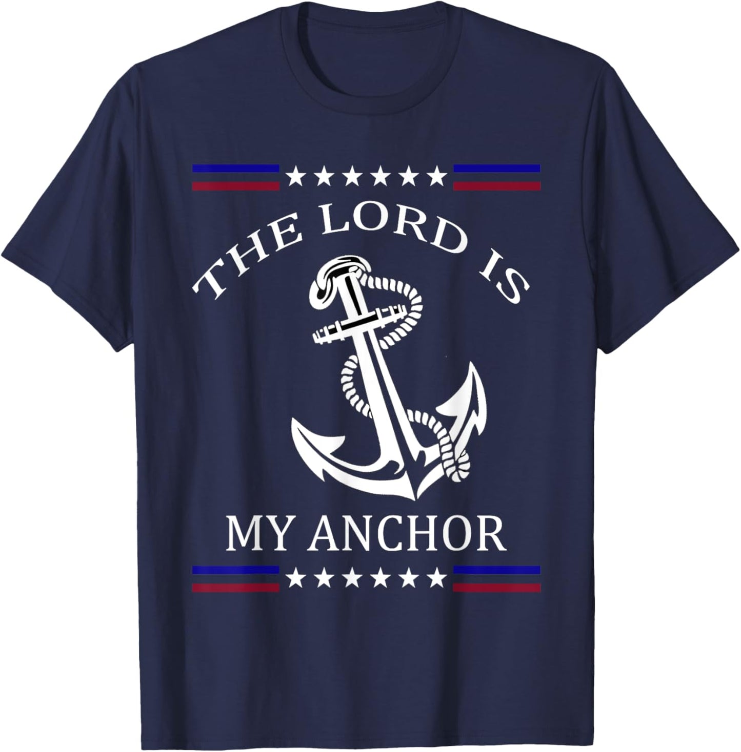 The Lord is my Anchor T-Shirt - T-Shirt | Navy