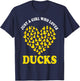 Just a Girl Who Loves Ducks Shirt Girl Cute Funny Duck Gifts T-Shirt - T-Shirt | Navy