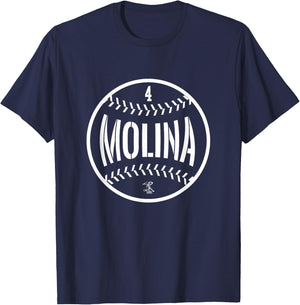 Yadier Molina Baseball Line Gameday T-Shirt - T-Shirt | Navy
