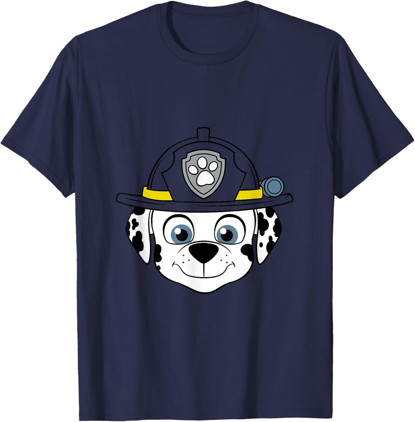 Paw Patrol Fire Dog Marshall Face T-Shirt - T-Shirt | Navy