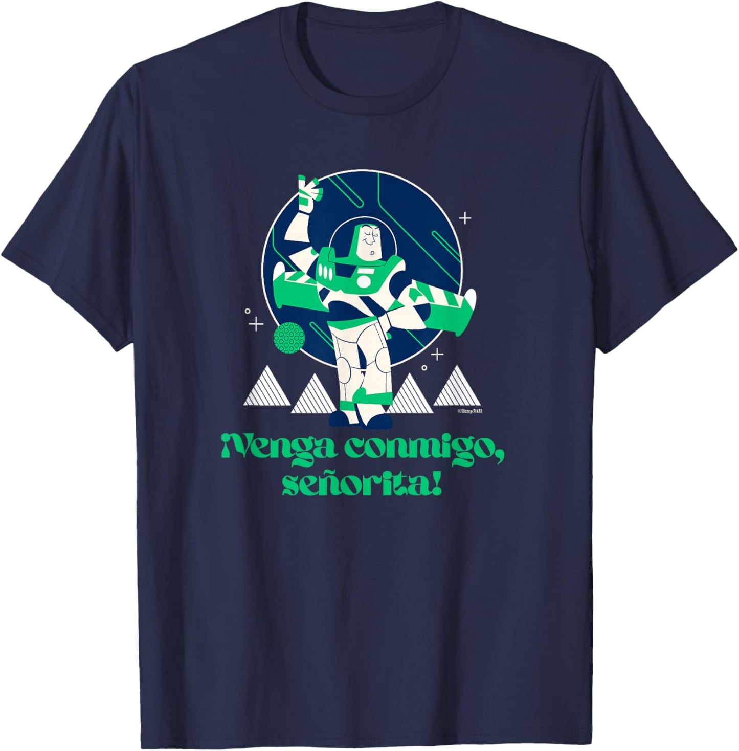 Disney and Pixar’s Toy Story Buzz Lightyear Spanish Mode T-Shirt - T-Shirt | Navy