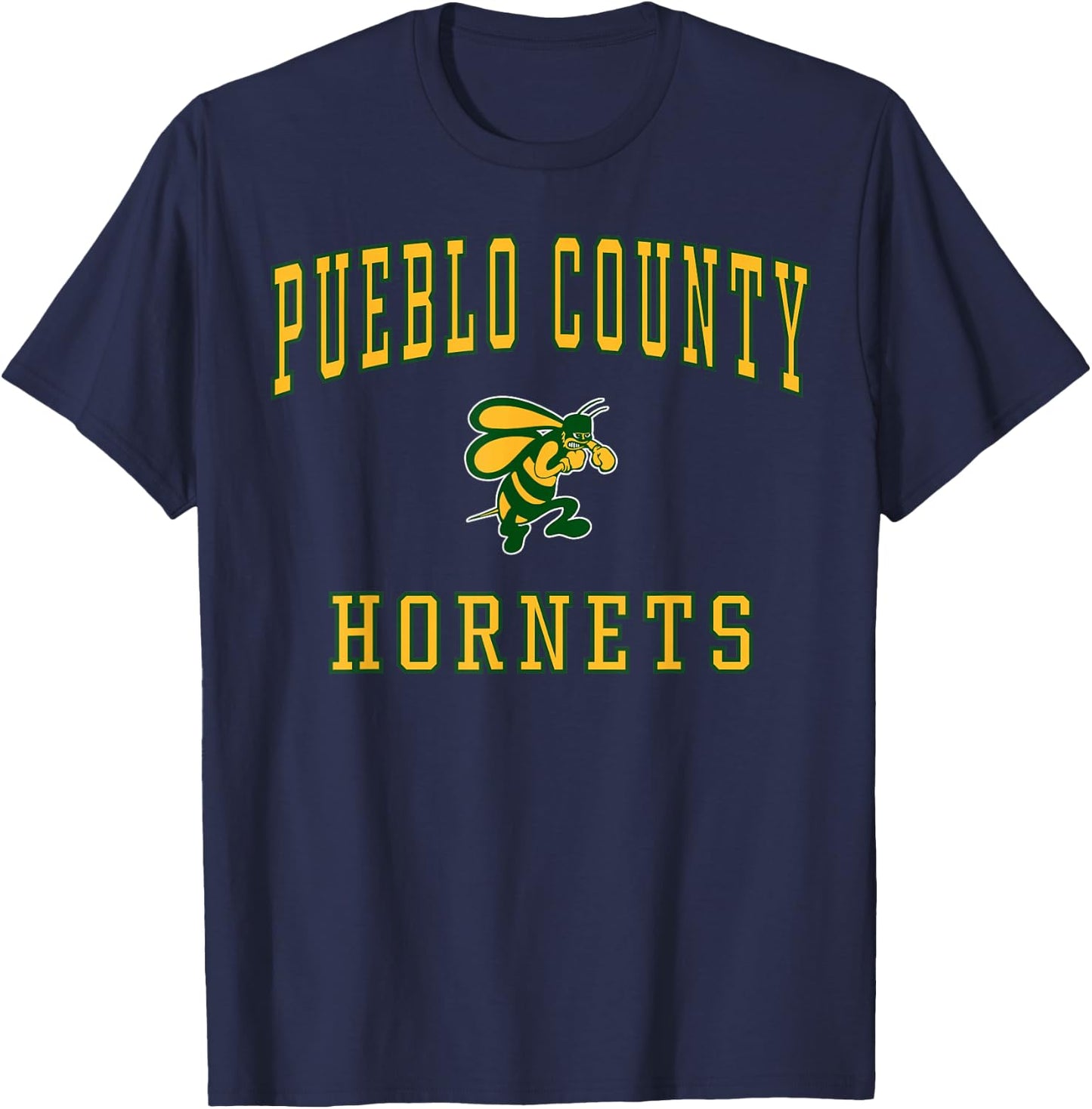 Pueblo County High School Hornets C1 T-Shirt - T-Shirt | Navy