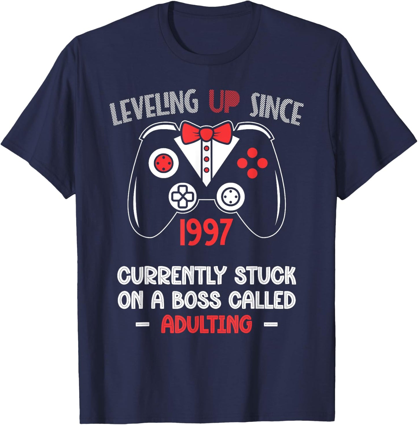 1997 Gaming 27th Birthday Gift 27 Years Old Gamer T-Shirt - T-Shirt | Navy