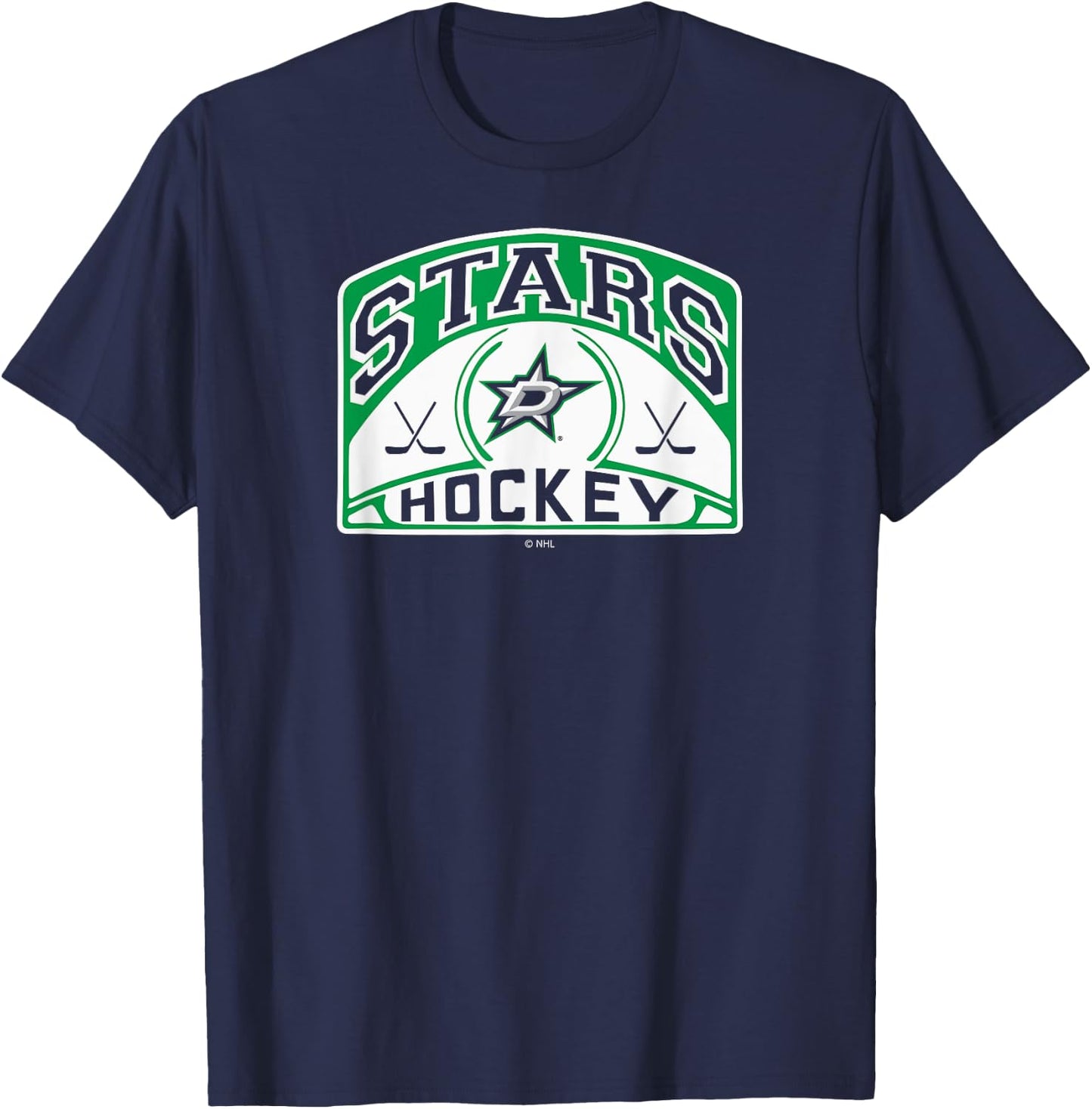 Dallas Stars Glide Black Officially Licensed T-Shirt - T-Shirt | Navy