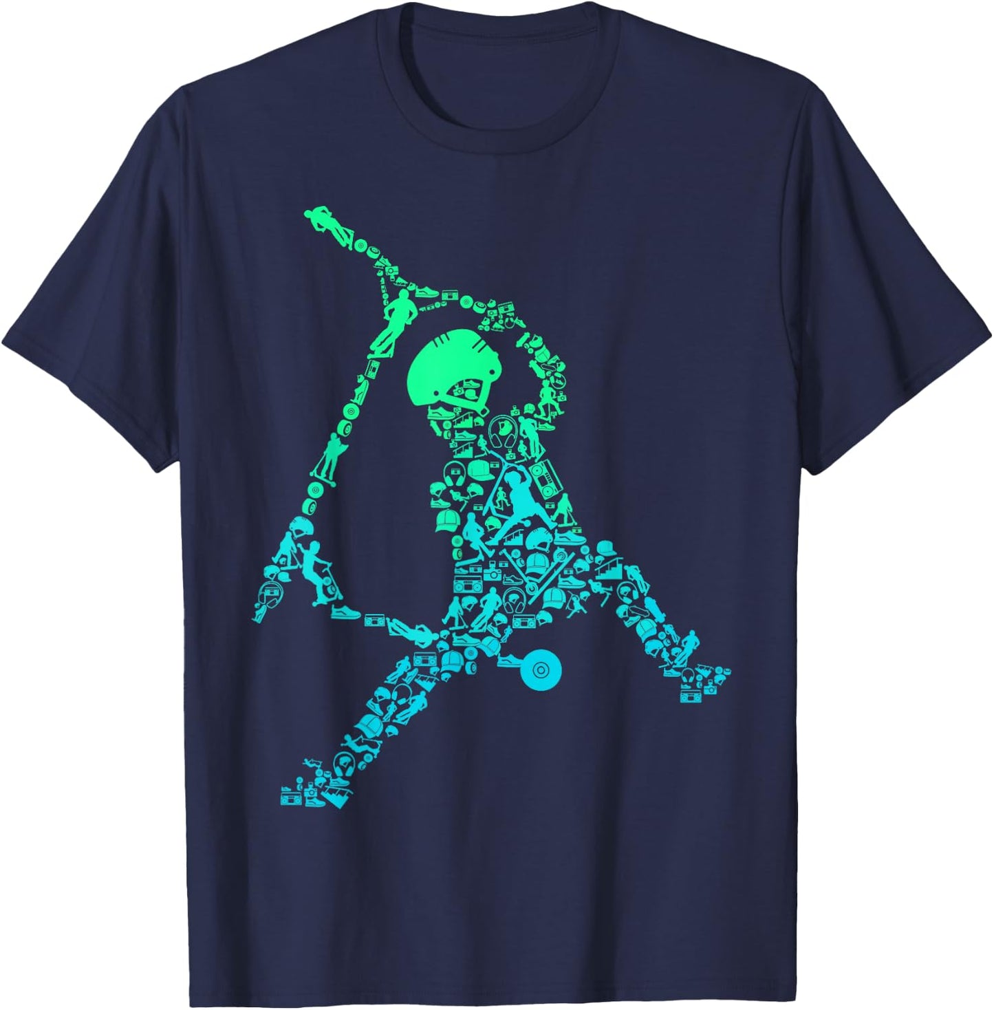 Scooter Stunt Scooter Gift Boys & Children T-Shirt - T-Shirt | Navy