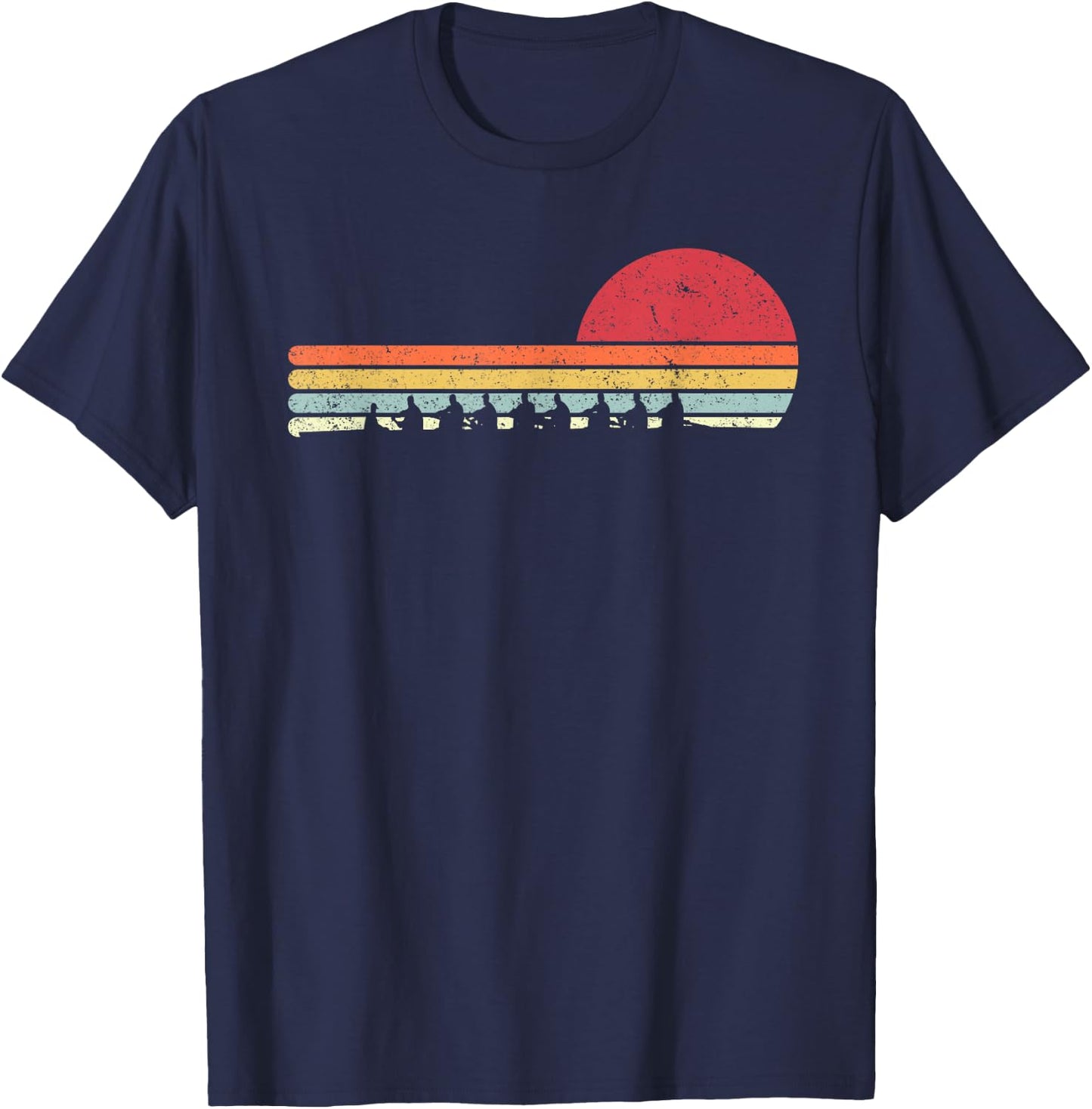 Rowing Shirt. Retro Style for Rower T-Shirt - T-Shirt | Navy