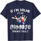 If I'm drunk It's My Bowling Friend's Fault Matching T-Shirt - T-Shirt | Navy
